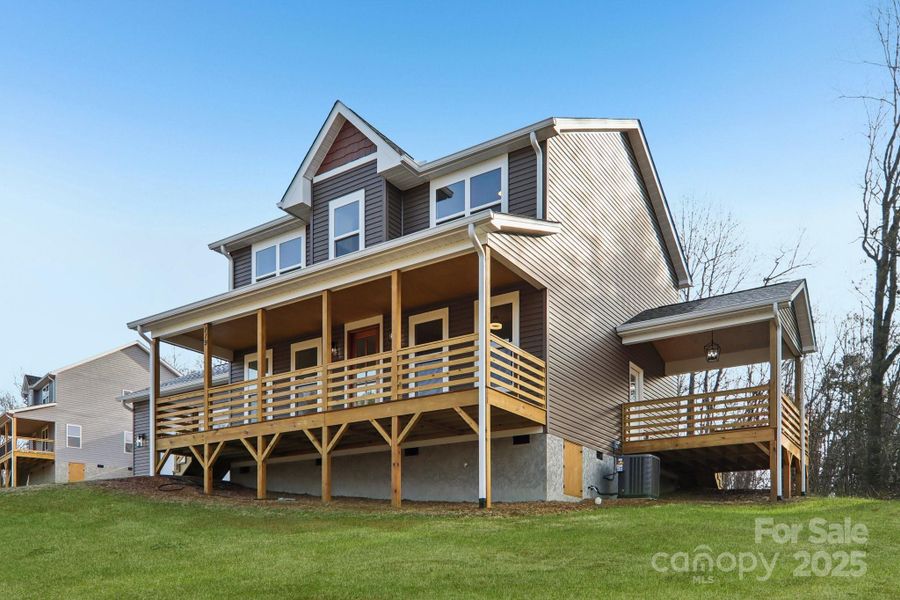 Exterior details and patio area of a home in , Candler (Image 26).