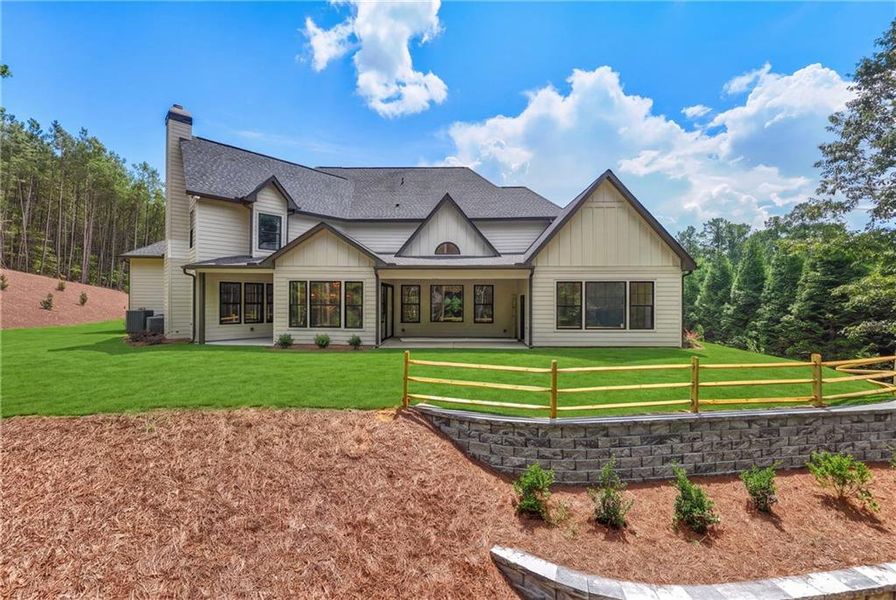 Front exterior of a new home in , Dawsonville, GA, highlighting curb appeal (Image 28). Front exterior of a new home in , Dawsonville, GA, highlighting curb appeal (Image 28).