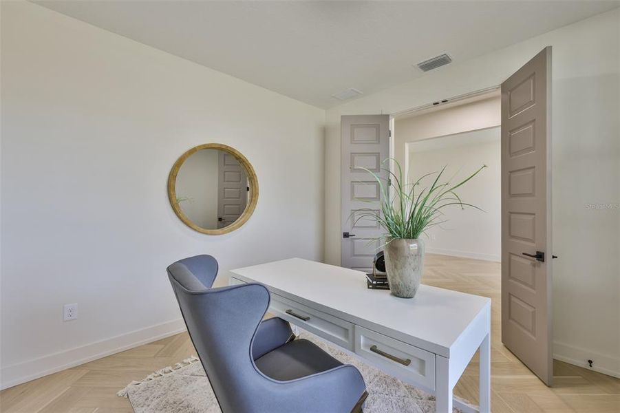 Furnished interior view inside a new home in , Tampa (Image 9). Furnished interior view inside a new home in , Tampa (Image 9).