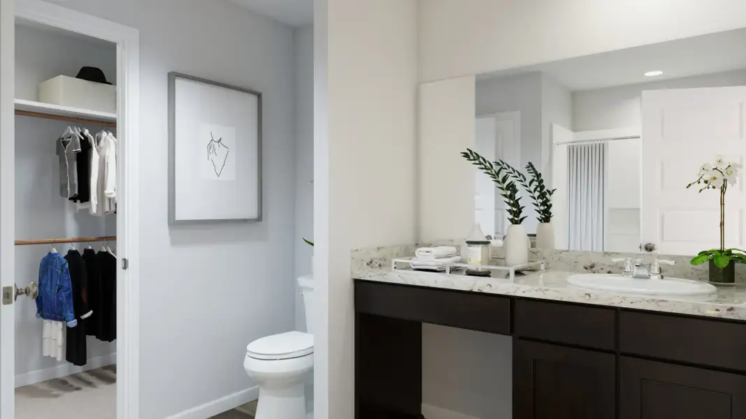 Representative furnished interior of a home built from the The Marigold by Legend Homes in Mackenzie Creek, Conroe (Image 10).