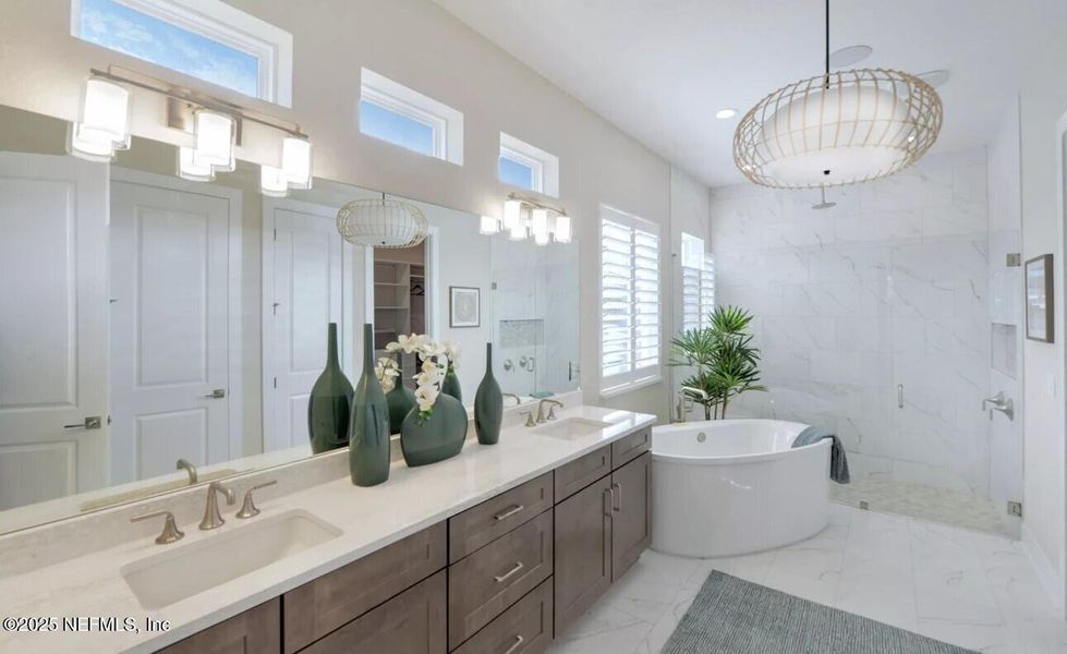 Furnished interior view inside a new home in , Fernandina Beach (Image 15).