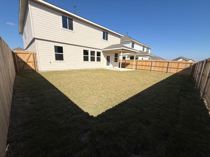 Exterior details and patio area of a home in Southern Pointe, College Station (Image 3).
