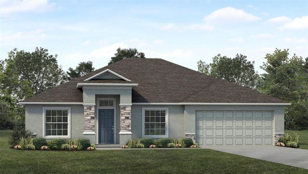 Front exterior of a new home in , Sebring, FL, highlighting curb appeal (Image 1). Front exterior of a new home in , Sebring, FL, highlighting curb appeal (Image 1).