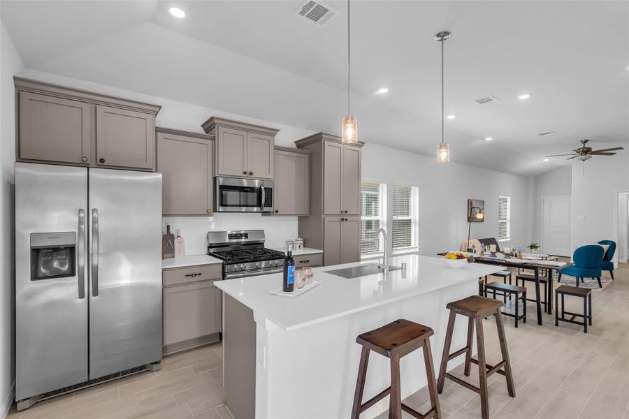 Furnished interior view inside a new home in , Magnolia (Image 7). Furnished interior view inside a new home in , Magnolia (Image 7).