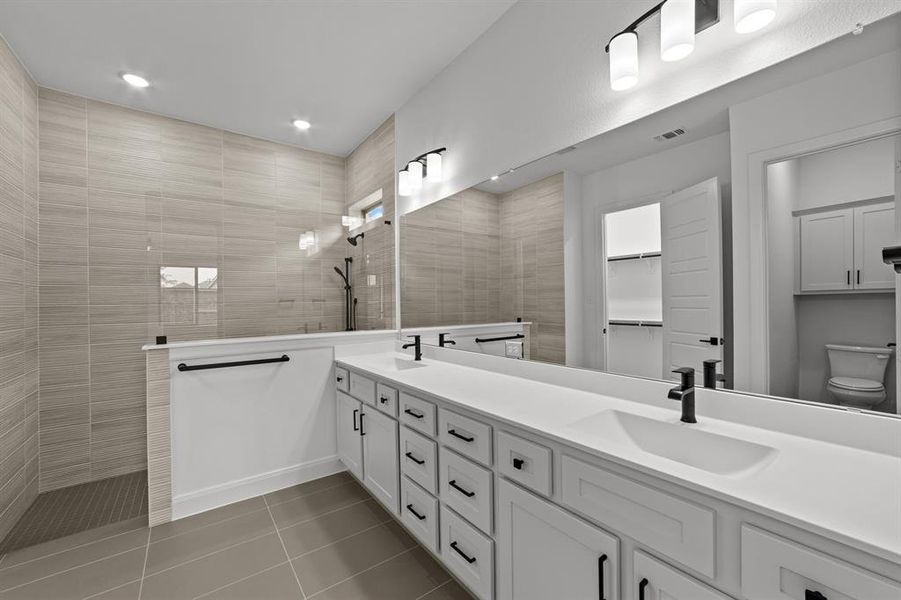 Furnished interior view inside a new home in South Pointe  Cottage Series, Mansfield (Image 12).