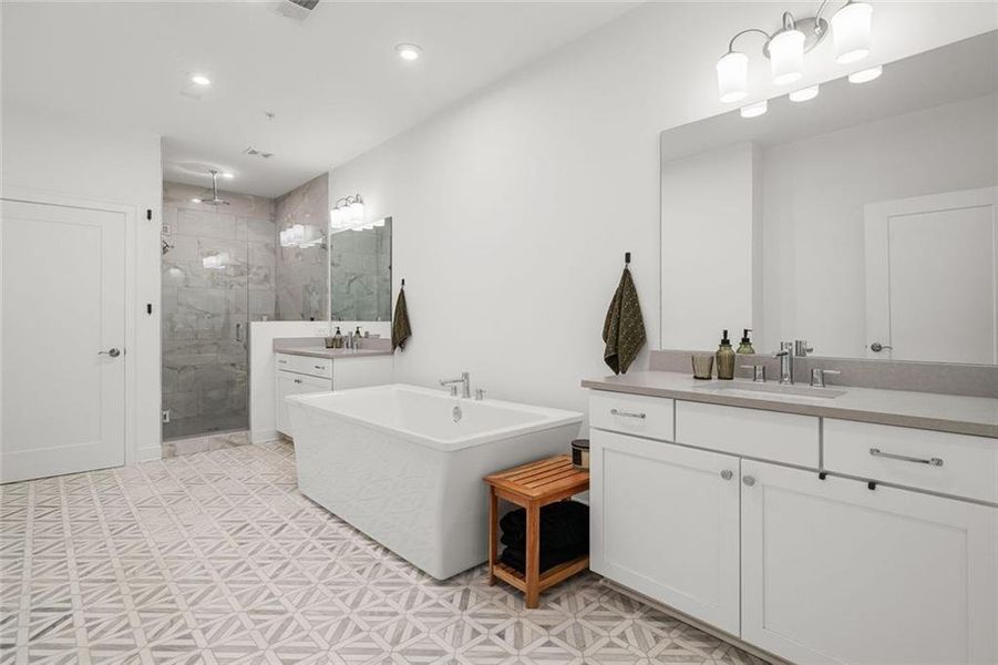 Furnished interior view inside a new home in , Alpharetta (Image 27).