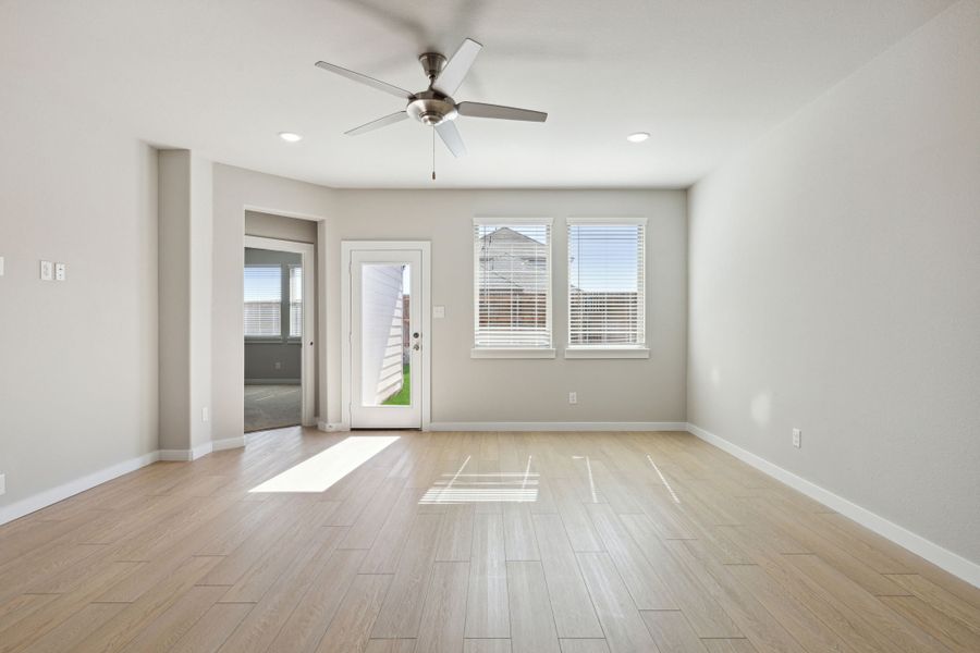 Living Room in the Oak home plan by Trophy Signature Homes – REPRESENTATIVE PHOTO