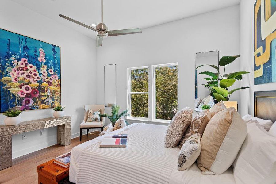 Furnished interior view inside a new home in Bluebonnet Lofts, Austin (Image 26).