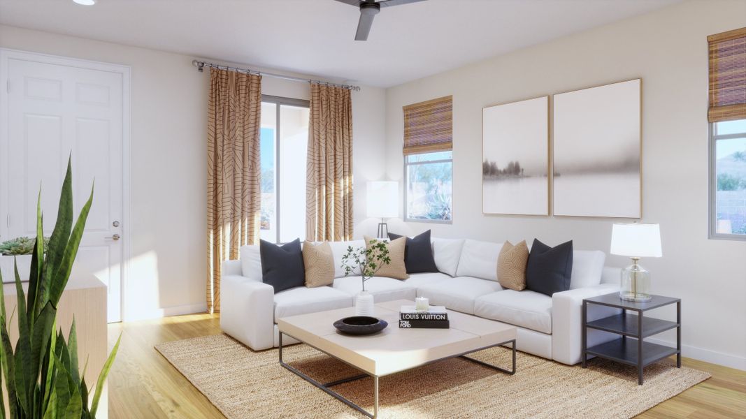 Representative furnished interior of a home built from the Daybreak by Landsea Homes in Elara at Moonlight, Maricopa (Image 6).