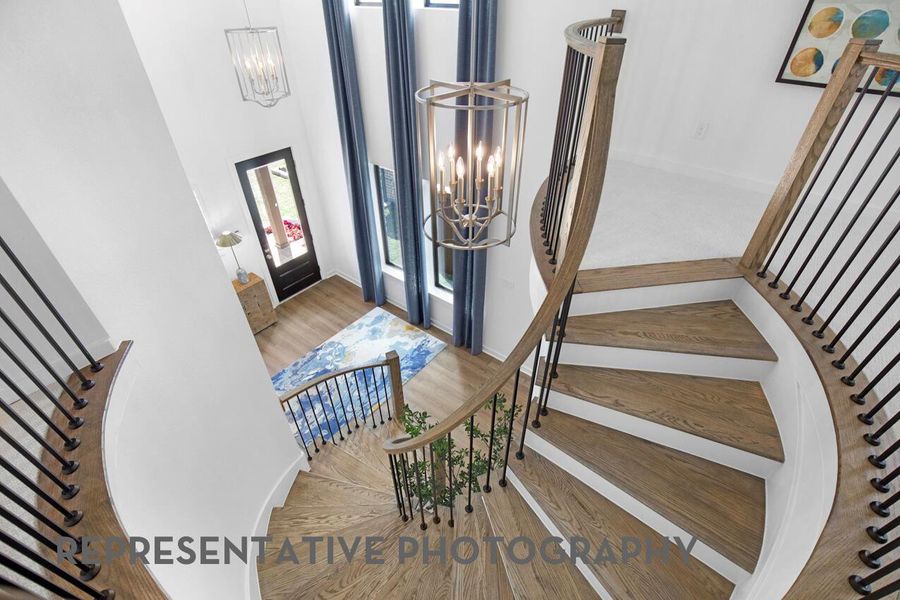 Furnished interior view inside a new home in Santa Rita Ranch, Liberty Hill (Image 25).