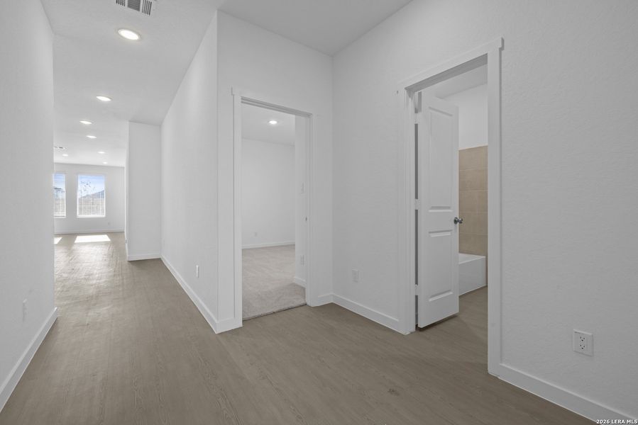 Spacious, unfurnished interior of a new home in Voss Farms, New Braunfels (Image 19). Spacious, unfurnished interior of a new home in Voss Farms, New Braunfels (Image 19).