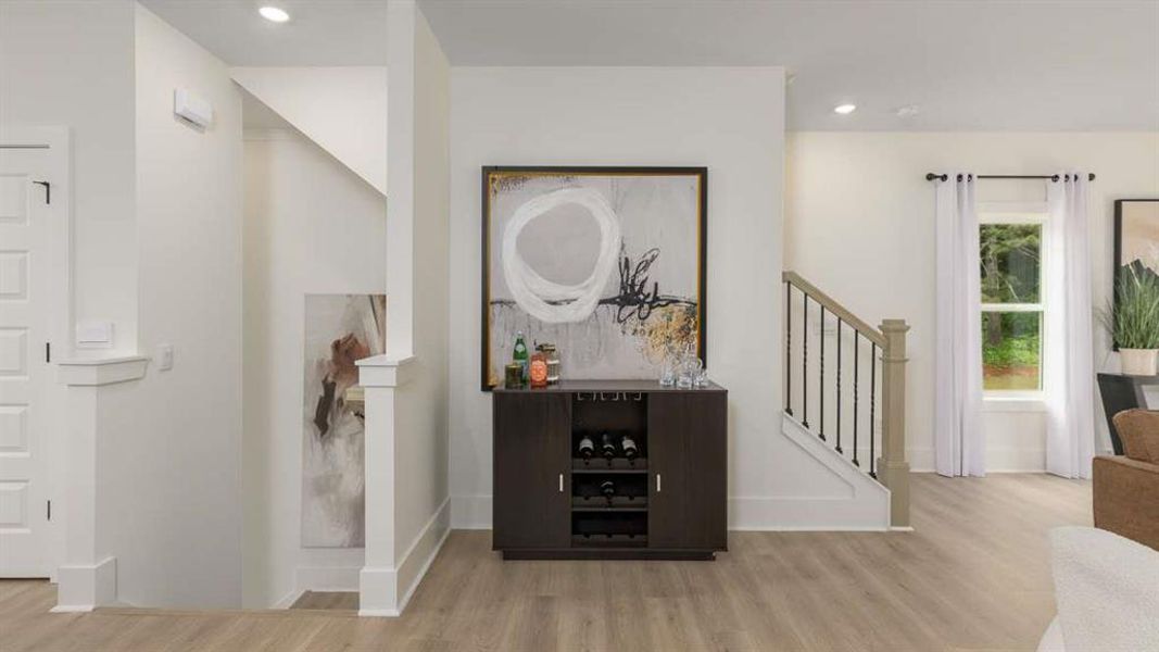 Furnished interior view inside a new home in Overlook at Peachtree Corners, Peachtree Corners (Image 10).
