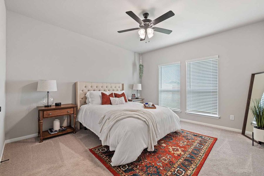 Furnished interior view inside a new home in Hartrick Ranch, Temple (Image 8). Furnished interior view inside a new home in Hartrick Ranch, Temple (Image 8).