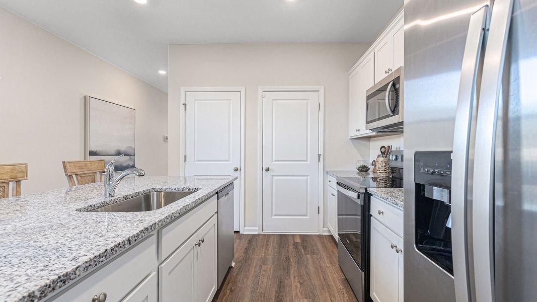 Furnished interior view inside a new home in Southshore Bay, Sunset Beach (Image 7). Furnished interior view inside a new home in Southshore Bay, Sunset Beach (Image 7).
