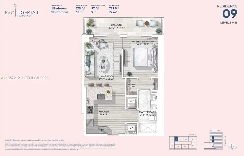 2D floor plan layout of this home in , Miami, FL (Image 5). 2D floor plan layout of this home in , Miami, FL (Image 5).