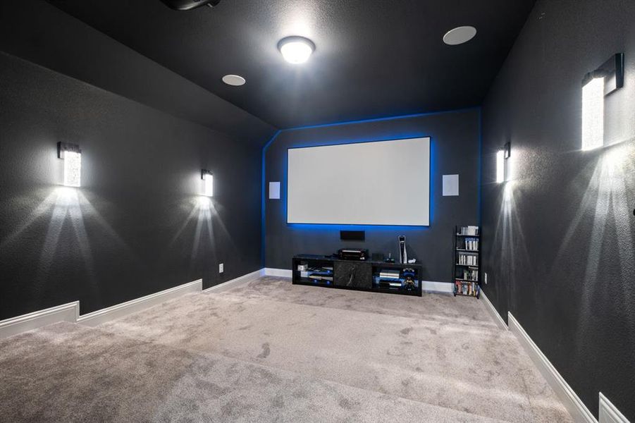 Media room next to the game room.