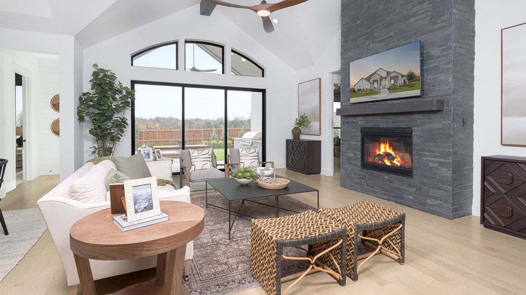 Furnished interior view inside a new home in Parkside on the River West, Georgetown (Image 8).