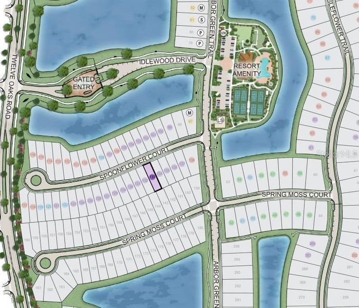 Esplanade at Center Lake Ranch ~ Site Map