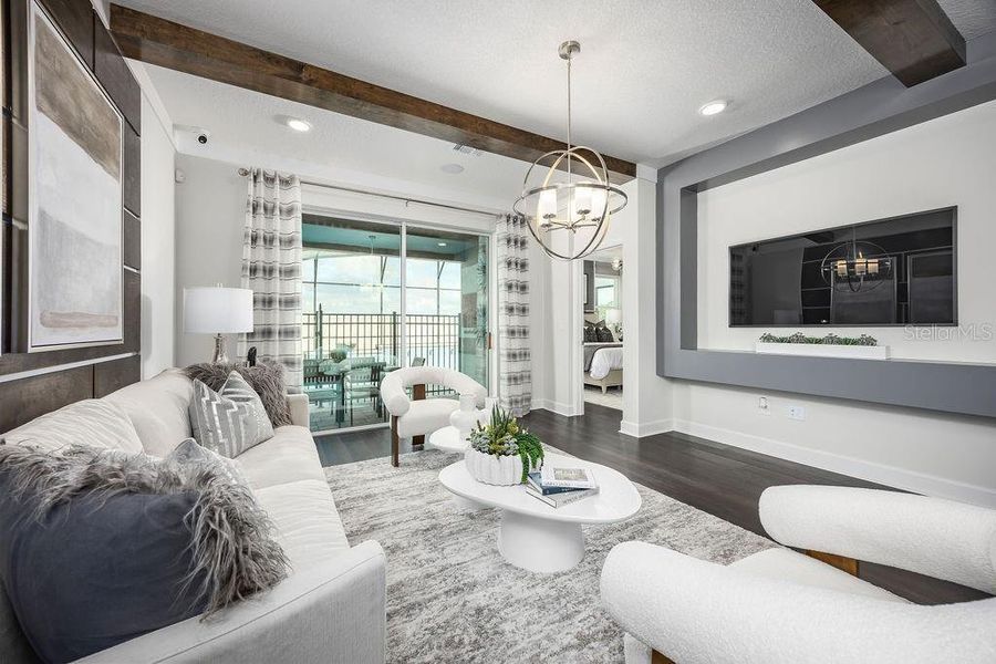 Furnished interior view inside a new home in Center Lake on the Park, St. Cloud (Image 19). Furnished interior view inside a new home in Center Lake on the Park, St. Cloud (Image 19).