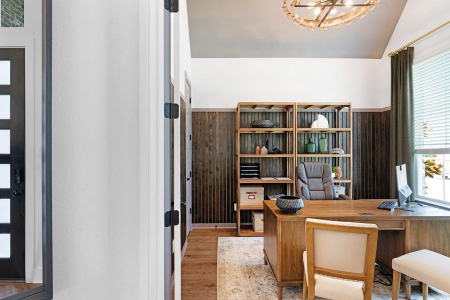Furnished interior view inside a new home in Lariat, Liberty Hill (Image 103).