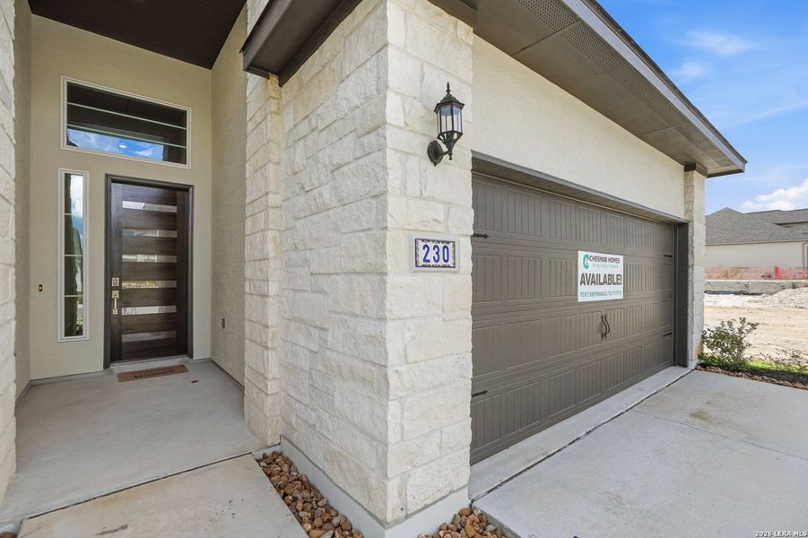Exterior details and patio area of a home in Esperanza 50's, Boerne (Image 4).