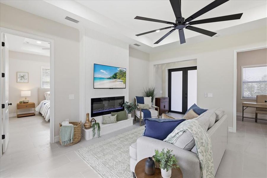 Furnished interior view inside a new home in , Lehigh Acres (Image 9).