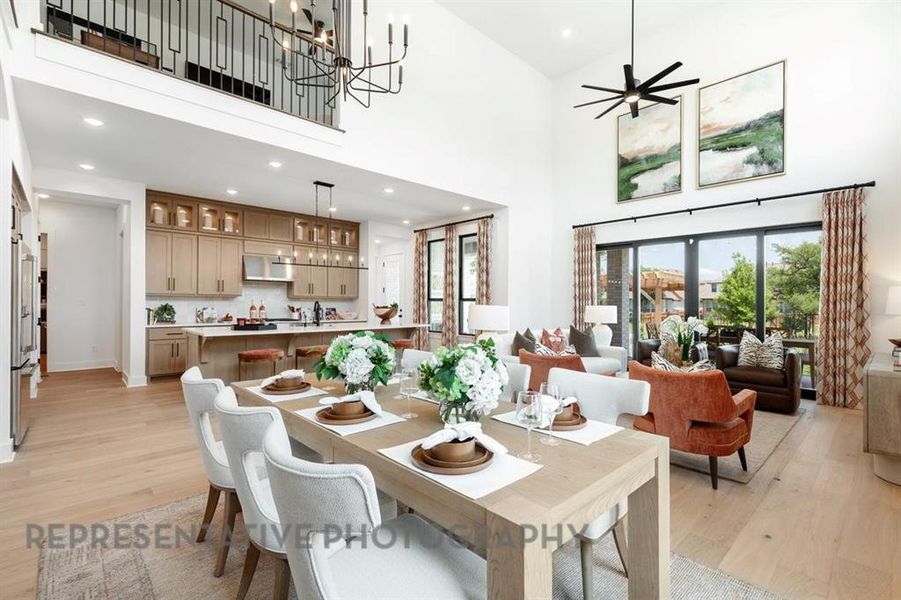 Furnished interior view inside a new home in Mosaic: 60ft. lots, Celina (Image 31).