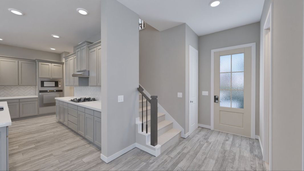 Representative furnished interior of a home built from the Newport by Tricoast Homes in Summer Place  35', Montgomery (Image 31).