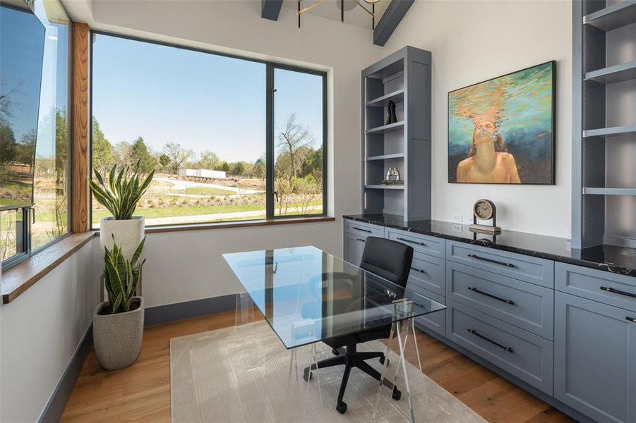 Furnished interior view inside a new home in , Malakoff (Image 9).