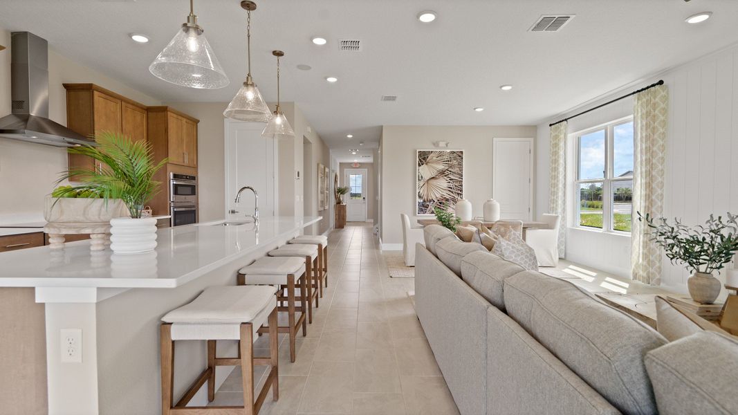 Representative furnished interior of a home built from the Sweetgum by DRB Homes in Trailside, Mount Dora (Image 37).