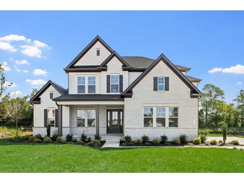 Front exterior of a new home in Shelton Square, Murfreesboro, TN, highlighting curb appeal (Image 1).