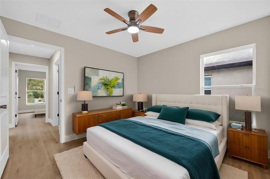 Furnished interior view inside a new home in , Orlando (Image 44).