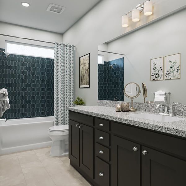 Furnished interior view inside a new home in Arbor Collection At Park Central, Georgetown (Image 17).