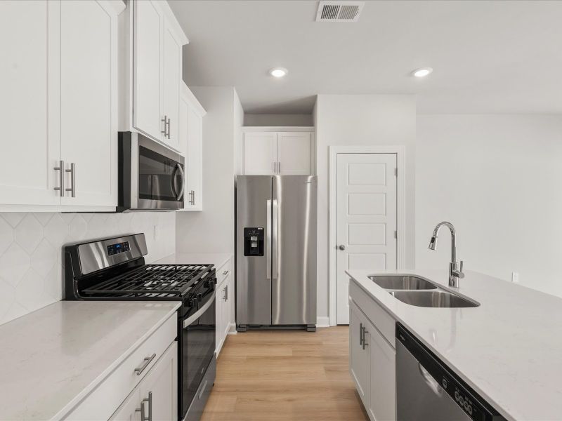 Furnished interior view inside a new home in Avalon Townes, Lyman (Image 6).
