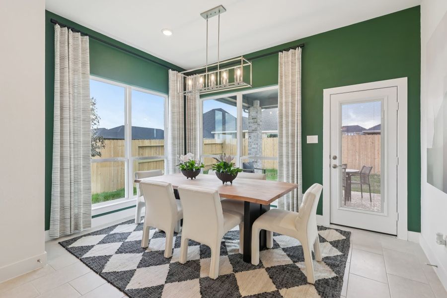 Furnished interior view inside a new home in Sunterra, Katy (Image 9).