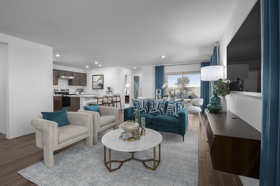 Representative furnished interior of a home built from the Plan 1391 by KB Home in Skyline Village Prelude, San Tan Valley (Image 4).