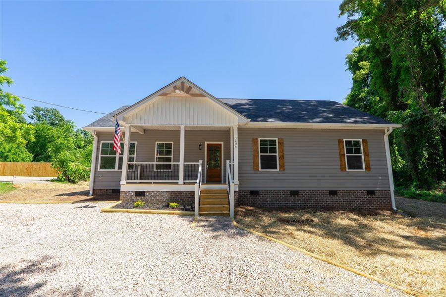 Exterior details and patio area of a home in , Huntersville (Image 16).