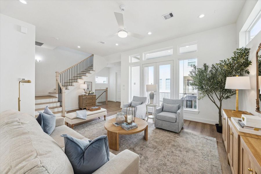 Furnished interior view inside a new home in Upland Estates, Houston (Image 30).