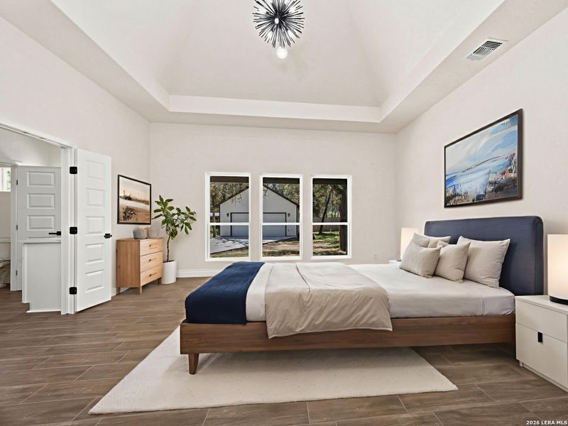 Furnished interior view inside a new home in , Elmendorf (Image 40).