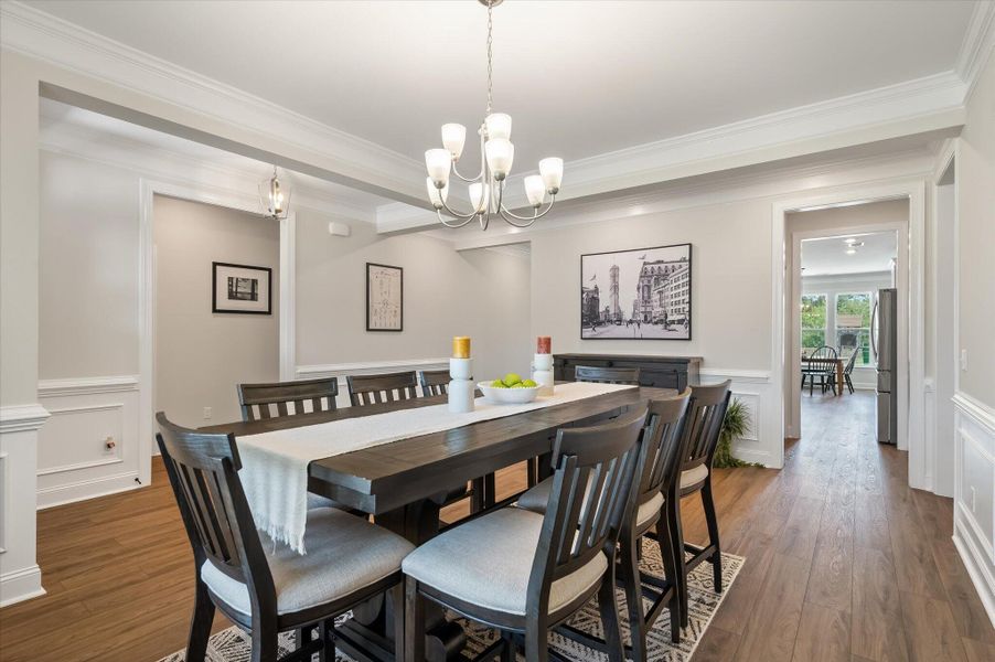 Furnished interior view inside a new home in The Enclave at French Quarter Creek, Huger (Image 40).