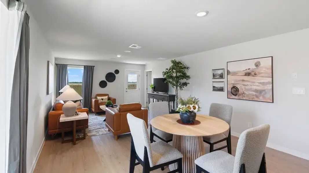 Representative furnished interior of a home built from the Barton by D.R. Horton in Flagstop Crossing, Odem (Image 13).