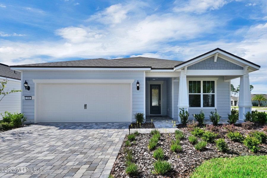 Exterior details and patio area of a home in Del Webb Nocatee, Ponte Vedra (Image 2).