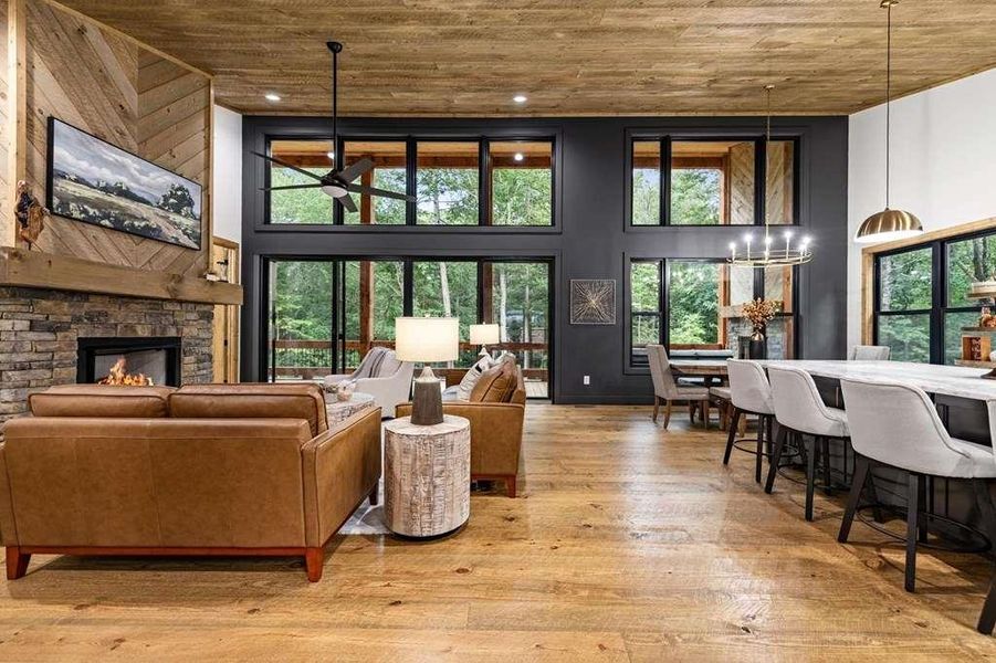 Furnished interior view inside a new home in , McCaysville (Image 11).