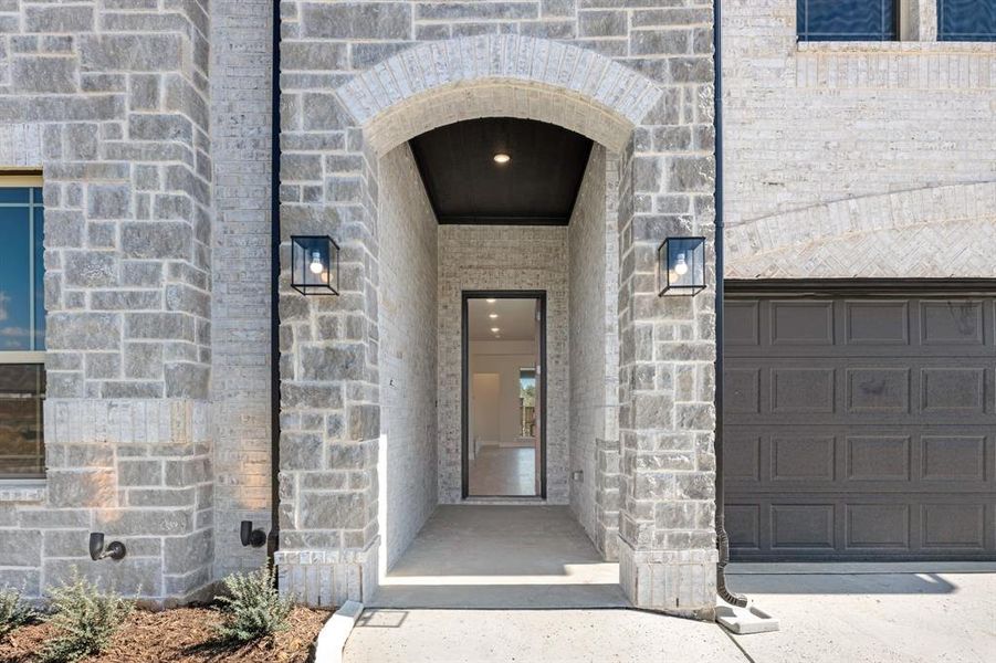 Exterior details and patio area of a home in Mockingbird Hills 60-65, Joshua (Image 17).