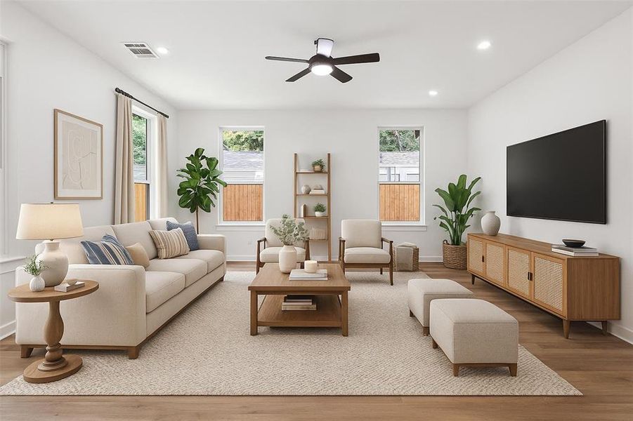 Furnished interior view inside a new home in , Mabank (Image 5). Furnished interior view inside a new home in , Mabank (Image 5).