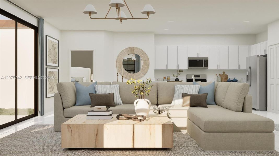 Furnished interior view inside a new home in Sunstone, Homestead (Image 3).