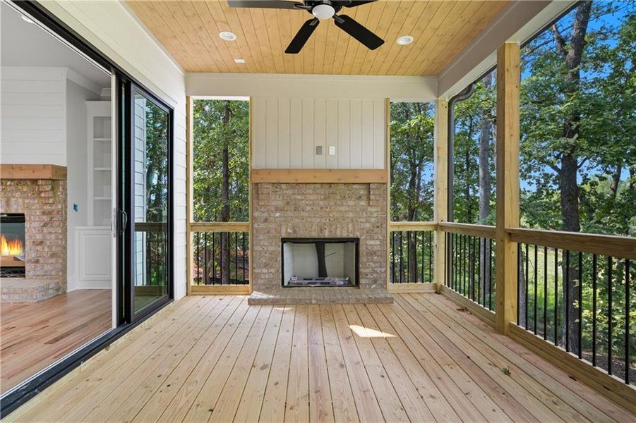 Exterior details and patio area of a home in , Canton (Image 27).