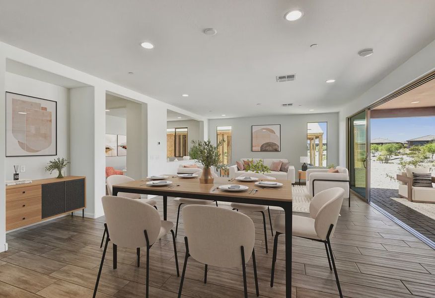 Virtually Staged Verde River Ironwood HS 1167 Dine Great Room - 6 of 19