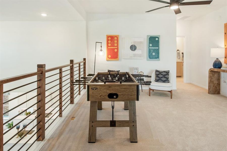 Furnished interior view inside a new home in Willow Wood, McKinney (Image 36).
