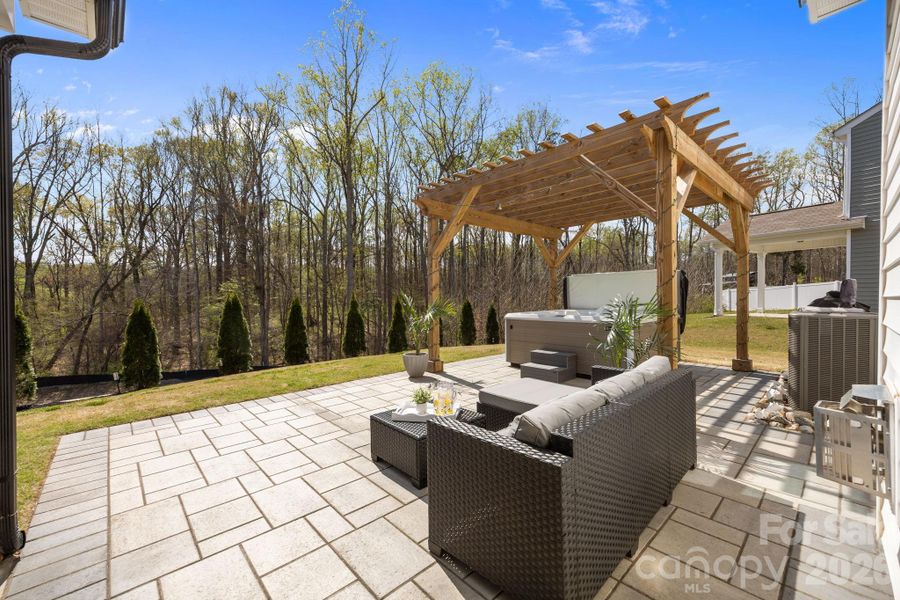 Exterior details and patio area of a home in Dogwood Grove, Statesville (Image 29).